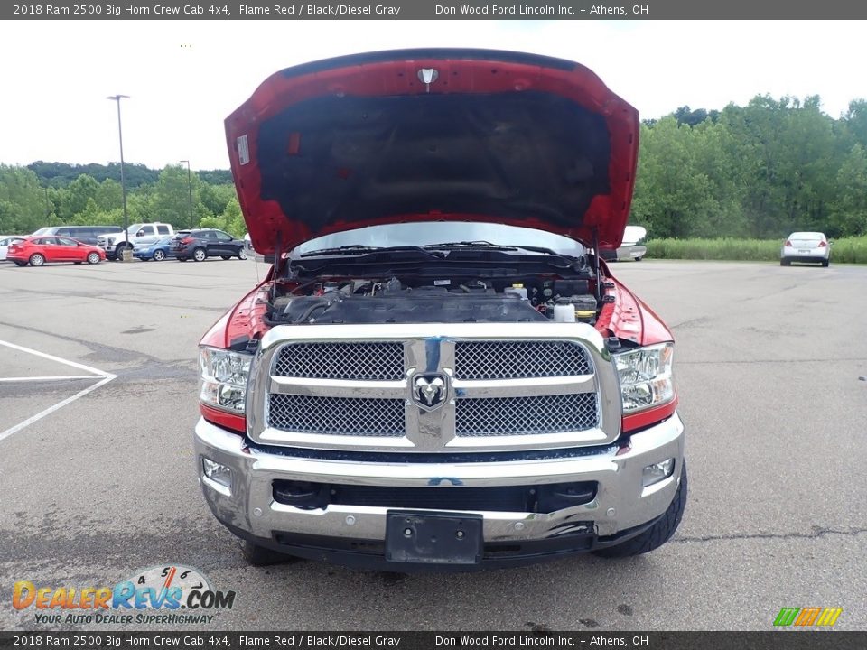 2018 Ram 2500 Big Horn Crew Cab 4x4 Flame Red / Black/Diesel Gray Photo #7