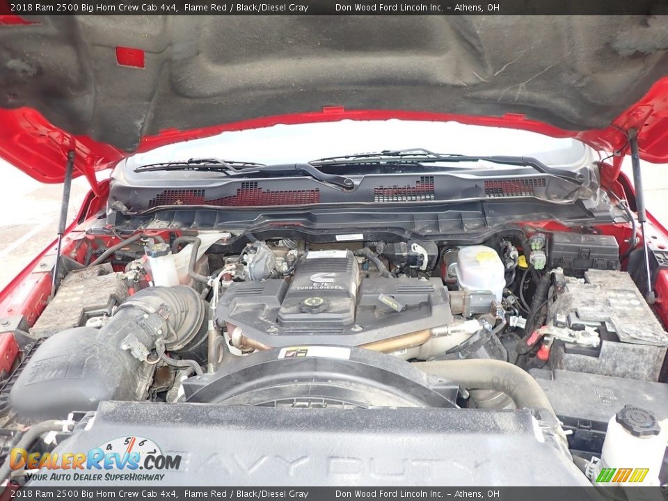 2018 Ram 2500 Big Horn Crew Cab 4x4 Flame Red / Black/Diesel Gray Photo #8