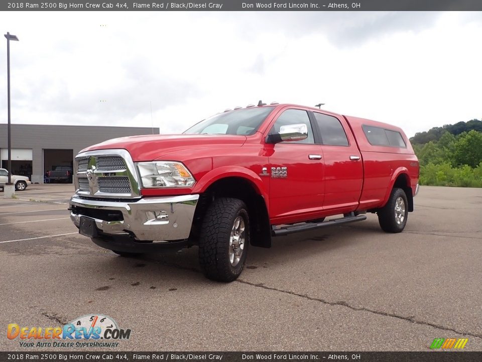 2018 Ram 2500 Big Horn Crew Cab 4x4 Flame Red / Black/Diesel Gray Photo #9