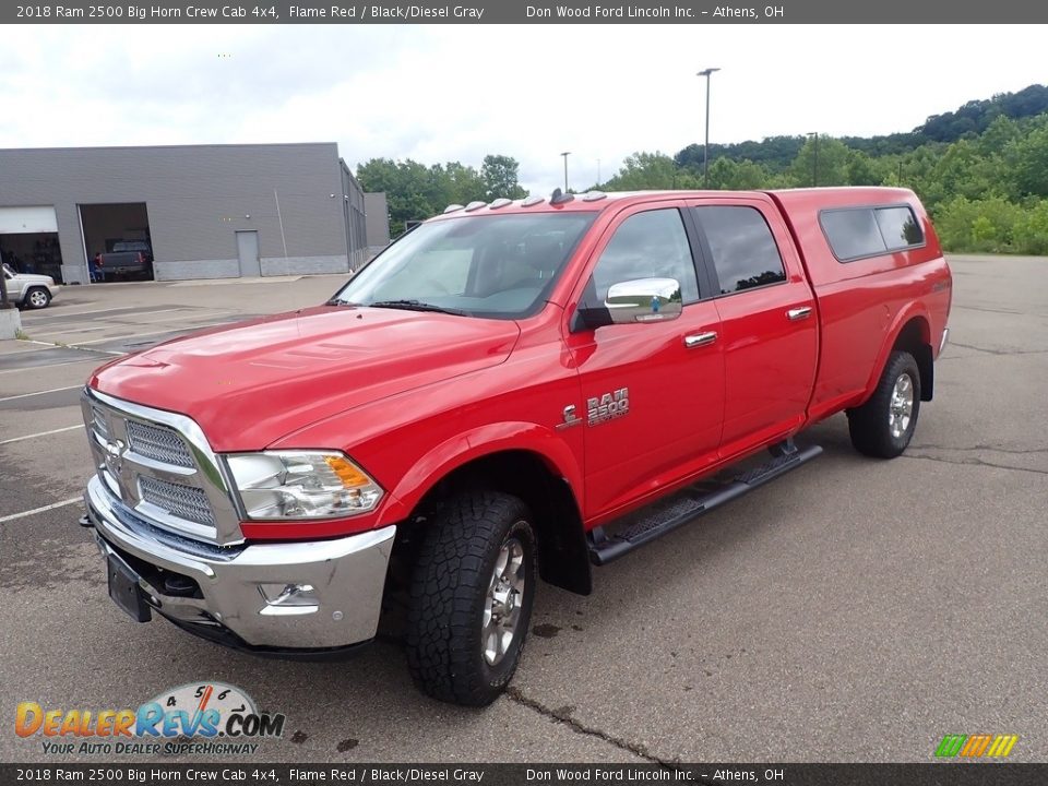 2018 Ram 2500 Big Horn Crew Cab 4x4 Flame Red / Black/Diesel Gray Photo #10
