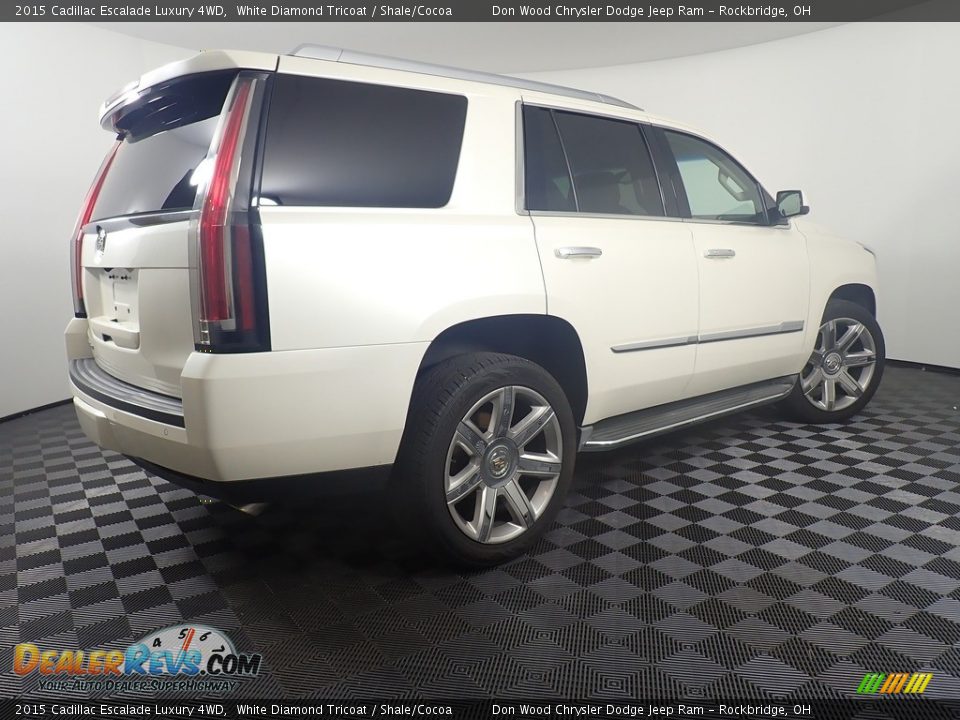 2015 Cadillac Escalade Luxury 4WD White Diamond Tricoat / Shale/Cocoa Photo #14