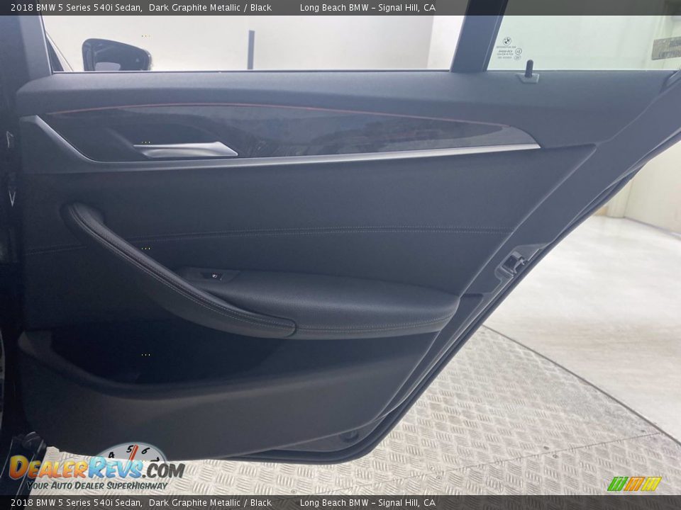 2018 BMW 5 Series 540i Sedan Dark Graphite Metallic / Black Photo #35