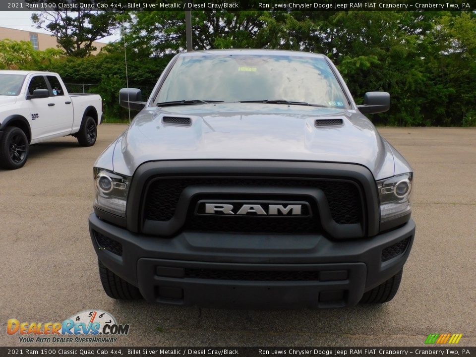 2021 Ram 1500 Classic Quad Cab 4x4 Billet Silver Metallic / Diesel Gray/Black Photo #2