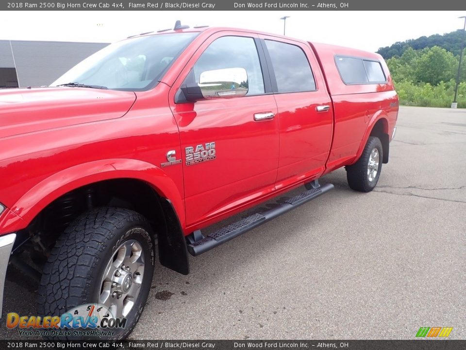 2018 Ram 2500 Big Horn Crew Cab 4x4 Flame Red / Black/Diesel Gray Photo #11