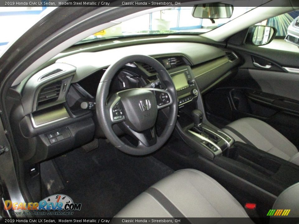 2019 Honda Civic LX Sedan Modern Steel Metallic / Gray Photo #26