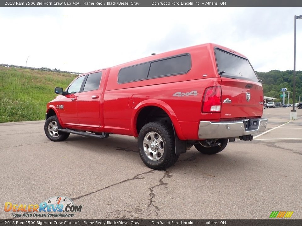 2018 Ram 2500 Big Horn Crew Cab 4x4 Flame Red / Black/Diesel Gray Photo #12