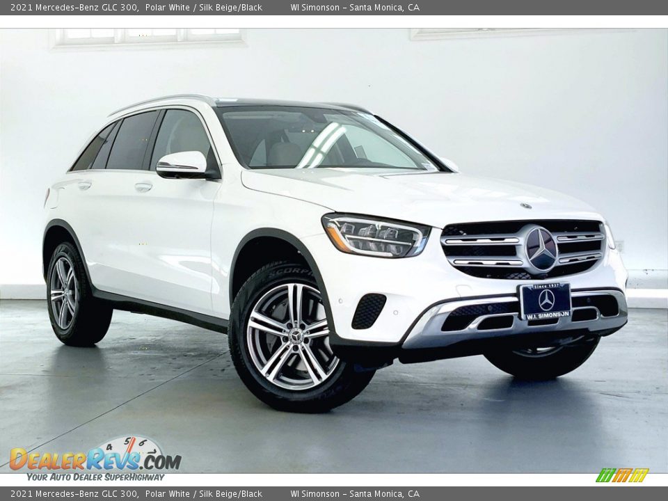 2021 Mercedes-Benz GLC 300 Polar White / Silk Beige/Black Photo #12