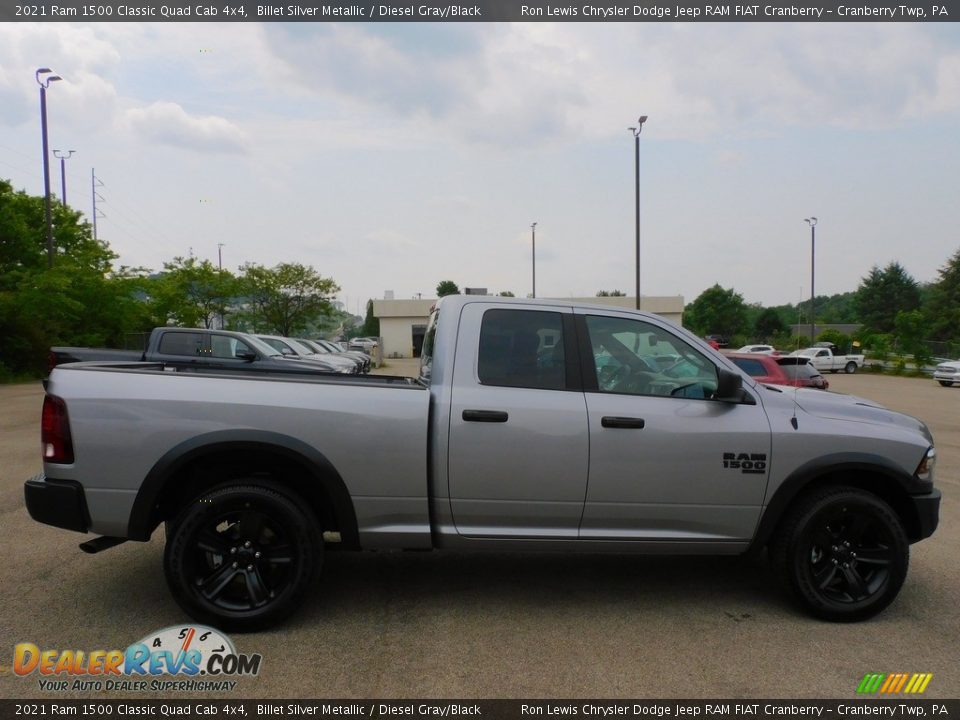 2021 Ram 1500 Classic Quad Cab 4x4 Billet Silver Metallic / Diesel Gray/Black Photo #4