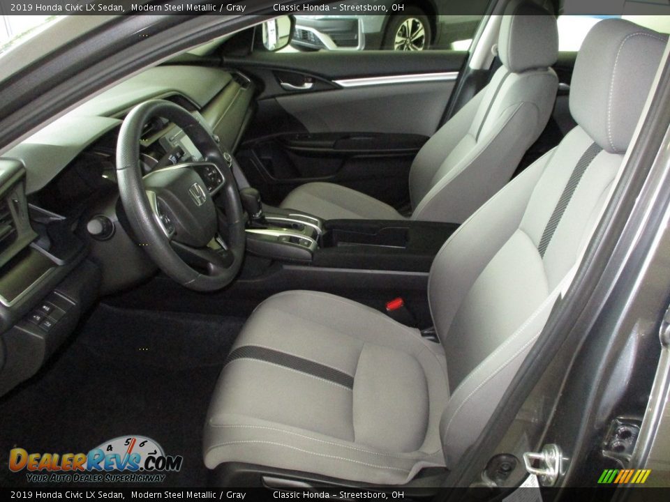 2019 Honda Civic LX Sedan Modern Steel Metallic / Gray Photo #27