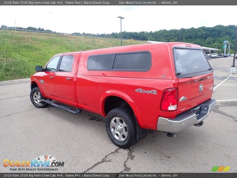 2018 Ram 2500 Big Horn Crew Cab 4x4 Flame Red / Black/Diesel Gray Photo #13