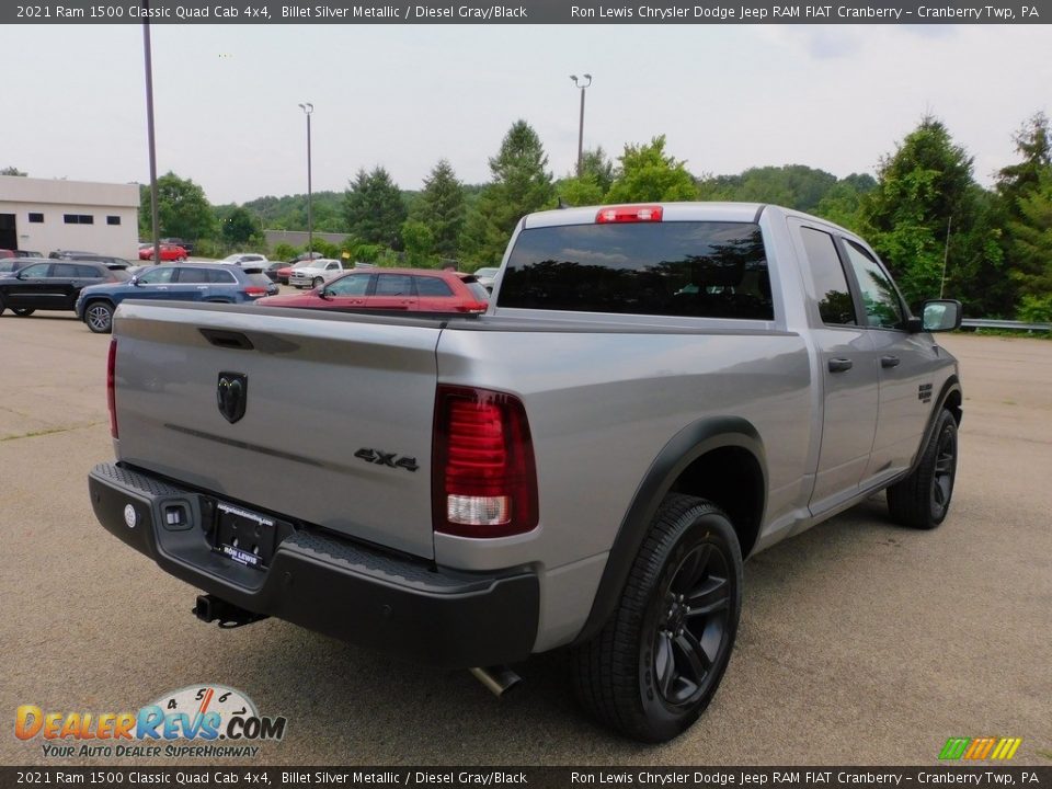 2021 Ram 1500 Classic Quad Cab 4x4 Billet Silver Metallic / Diesel Gray/Black Photo #5