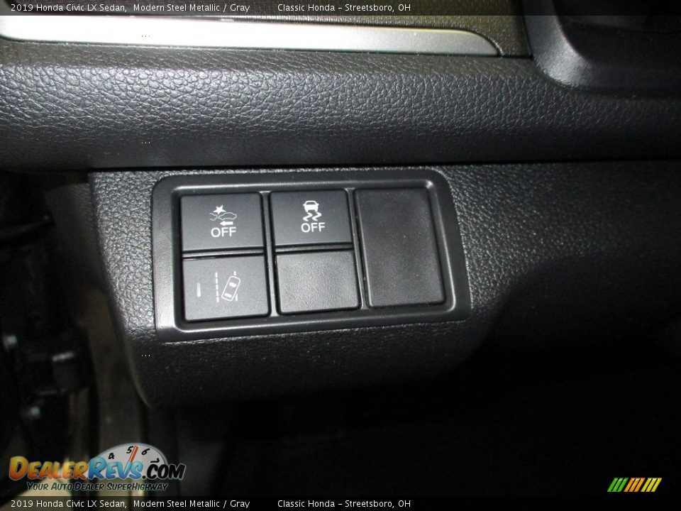 2019 Honda Civic LX Sedan Modern Steel Metallic / Gray Photo #28