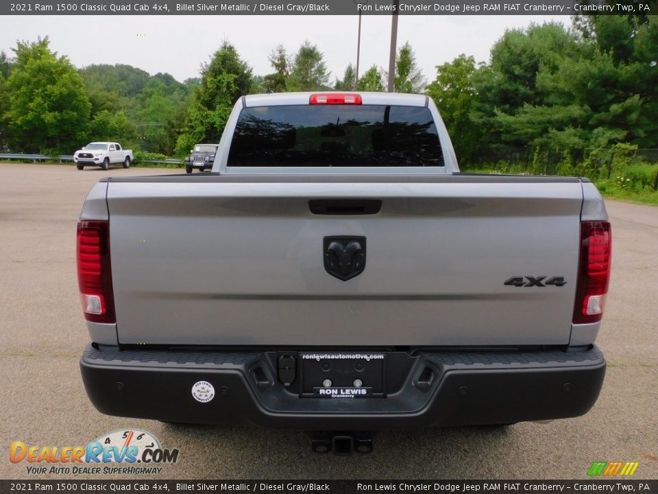2021 Ram 1500 Classic Quad Cab 4x4 Billet Silver Metallic / Diesel Gray/Black Photo #6