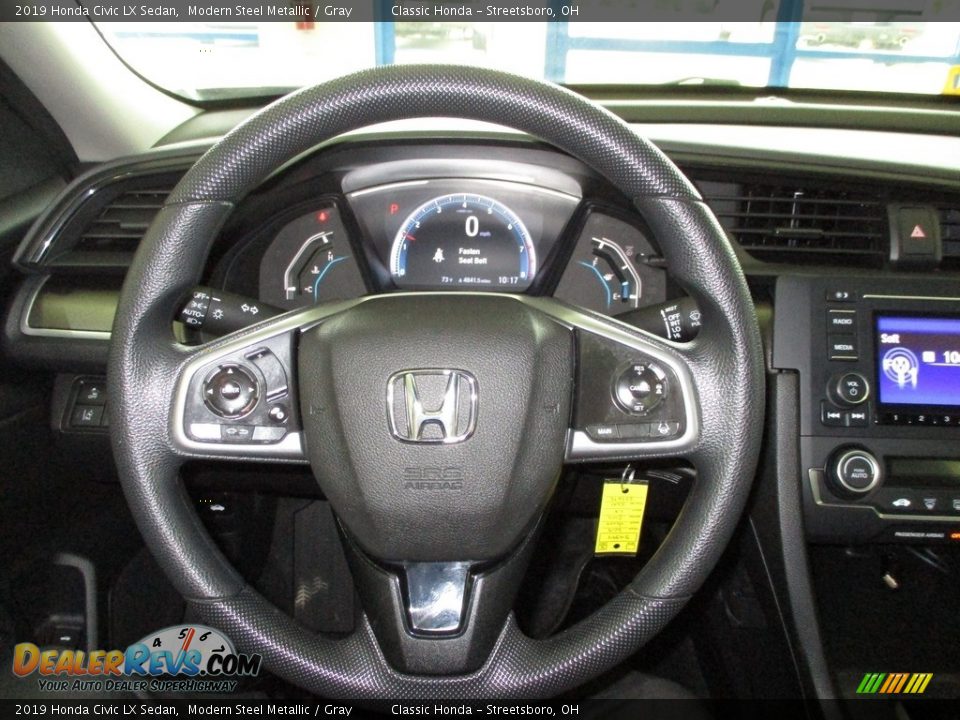 2019 Honda Civic LX Sedan Modern Steel Metallic / Gray Photo #29