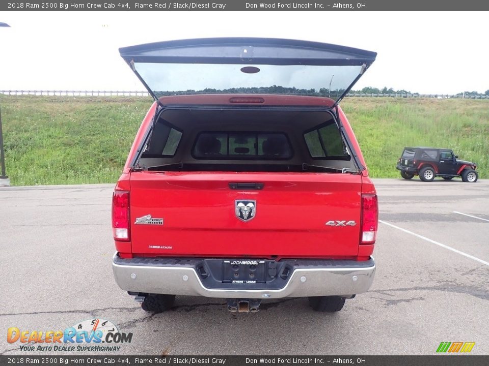 2018 Ram 2500 Big Horn Crew Cab 4x4 Flame Red / Black/Diesel Gray Photo #15