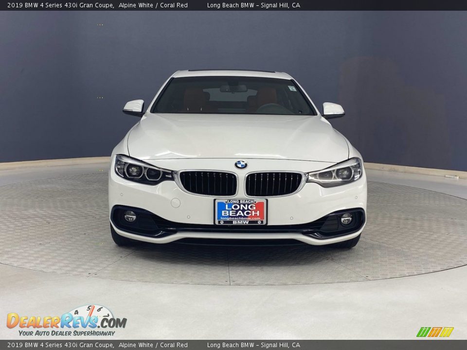 2019 BMW 4 Series 430i Gran Coupe Alpine White / Coral Red Photo #2