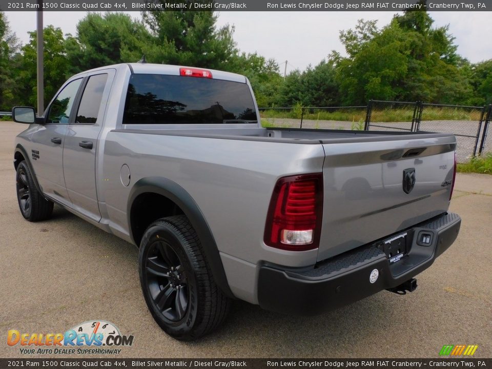 2021 Ram 1500 Classic Quad Cab 4x4 Billet Silver Metallic / Diesel Gray/Black Photo #8
