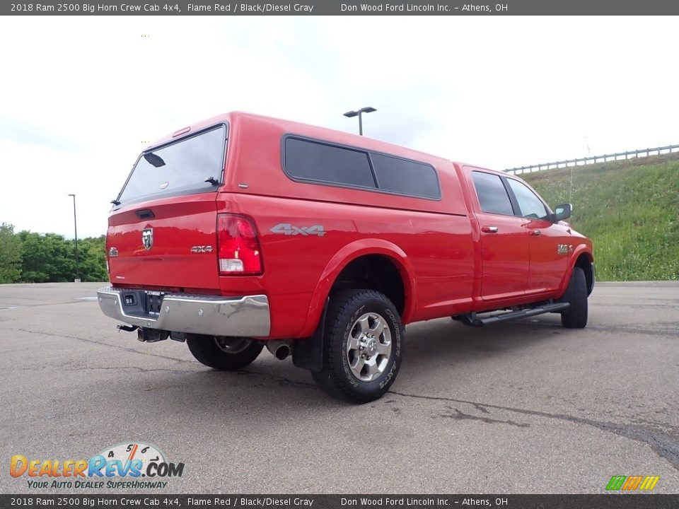 2018 Ram 2500 Big Horn Crew Cab 4x4 Flame Red / Black/Diesel Gray Photo #17