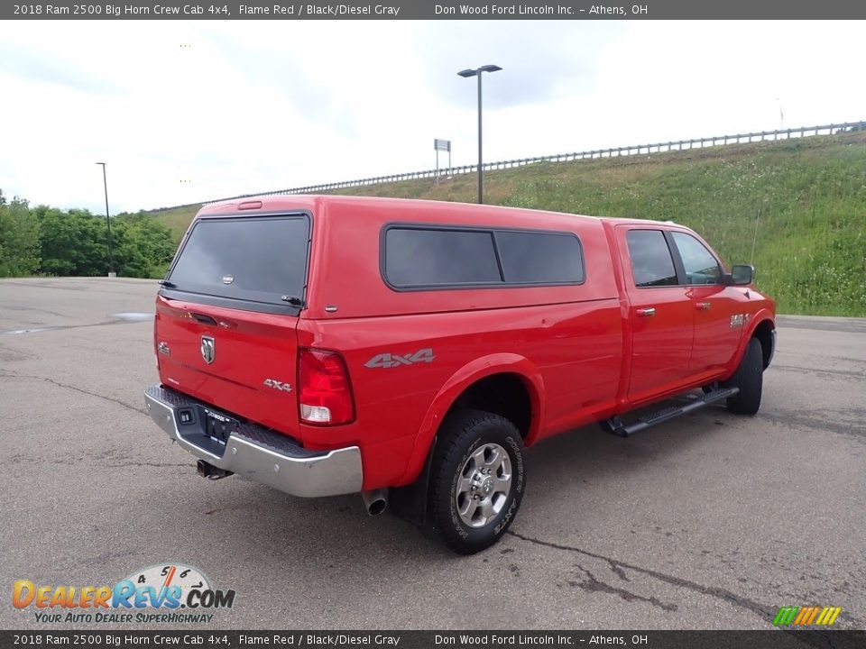 2018 Ram 2500 Big Horn Crew Cab 4x4 Flame Red / Black/Diesel Gray Photo #18