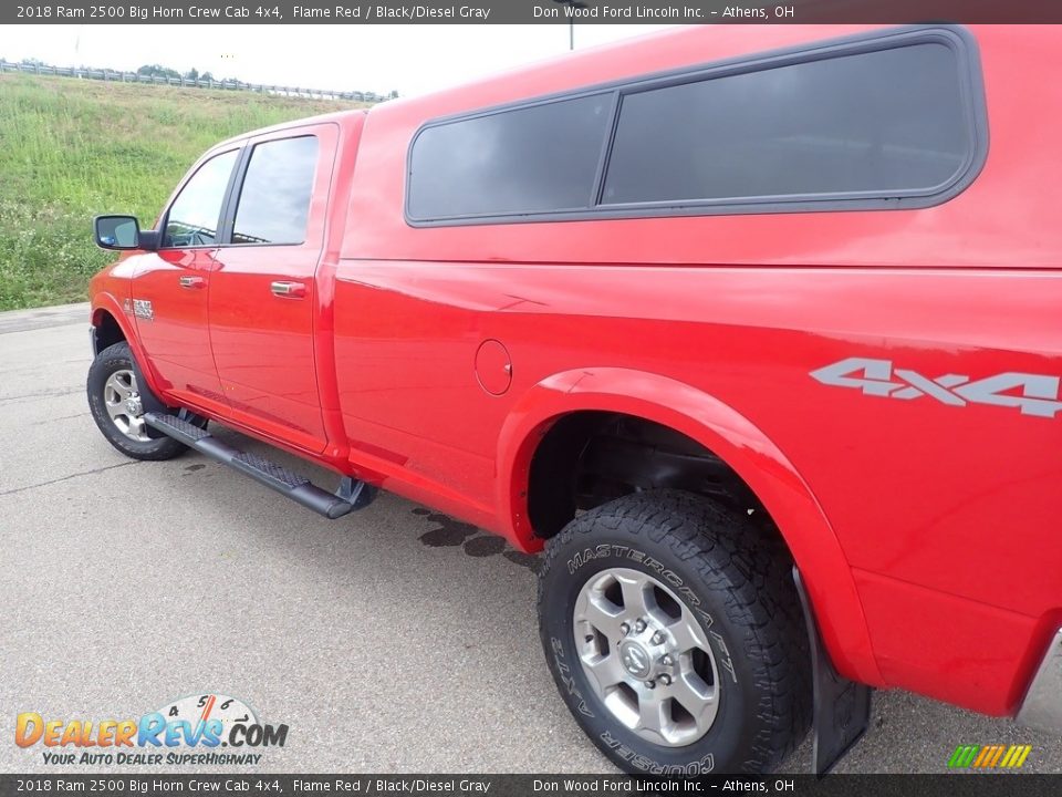 2018 Ram 2500 Big Horn Crew Cab 4x4 Flame Red / Black/Diesel Gray Photo #19
