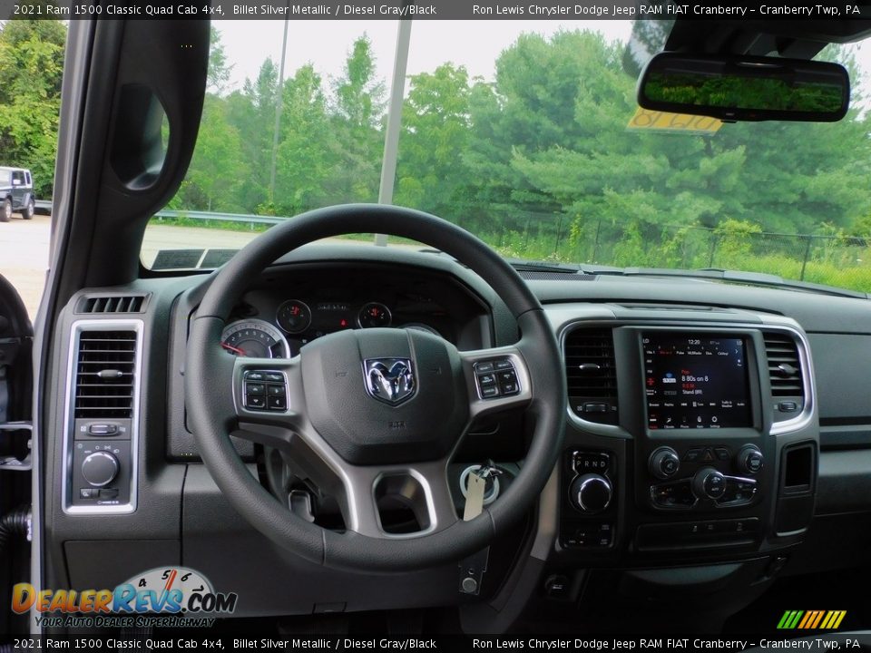 2021 Ram 1500 Classic Quad Cab 4x4 Billet Silver Metallic / Diesel Gray/Black Photo #13