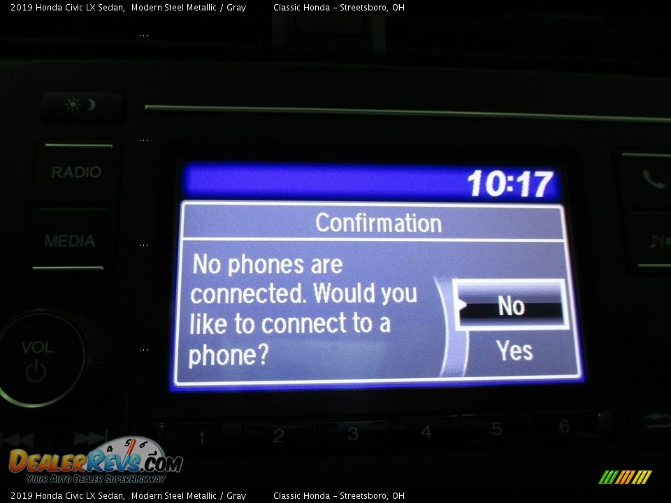 2019 Honda Civic LX Sedan Modern Steel Metallic / Gray Photo #36