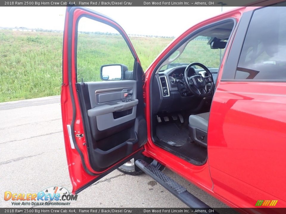2018 Ram 2500 Big Horn Crew Cab 4x4 Flame Red / Black/Diesel Gray Photo #21