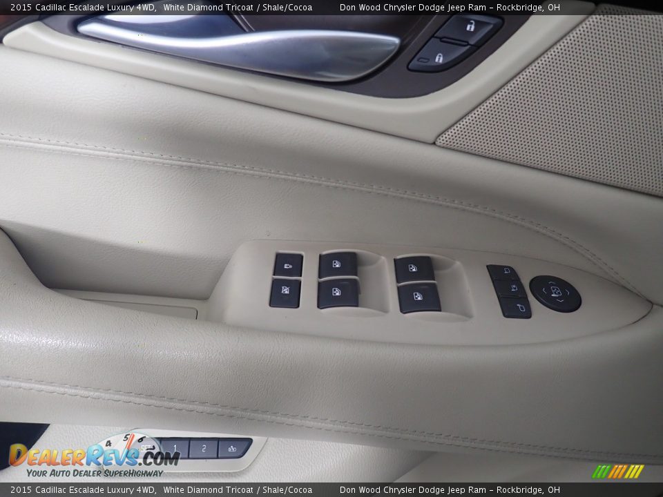 2015 Cadillac Escalade Luxury 4WD White Diamond Tricoat / Shale/Cocoa Photo #27