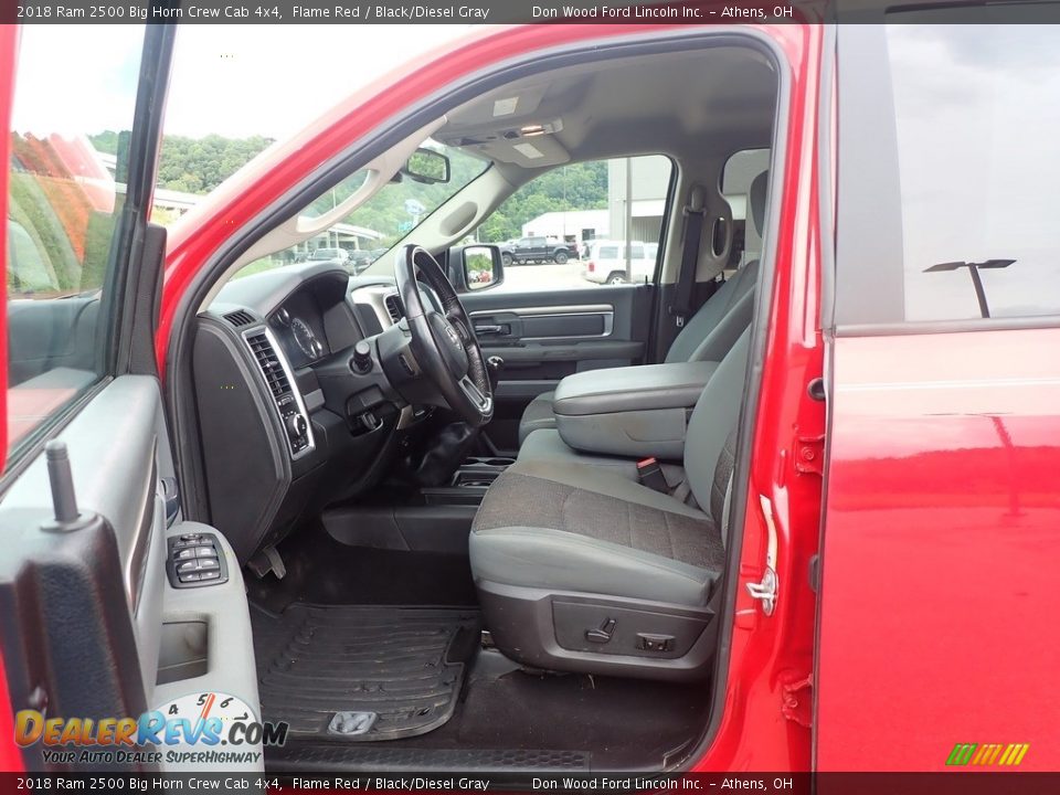 2018 Ram 2500 Big Horn Crew Cab 4x4 Flame Red / Black/Diesel Gray Photo #23