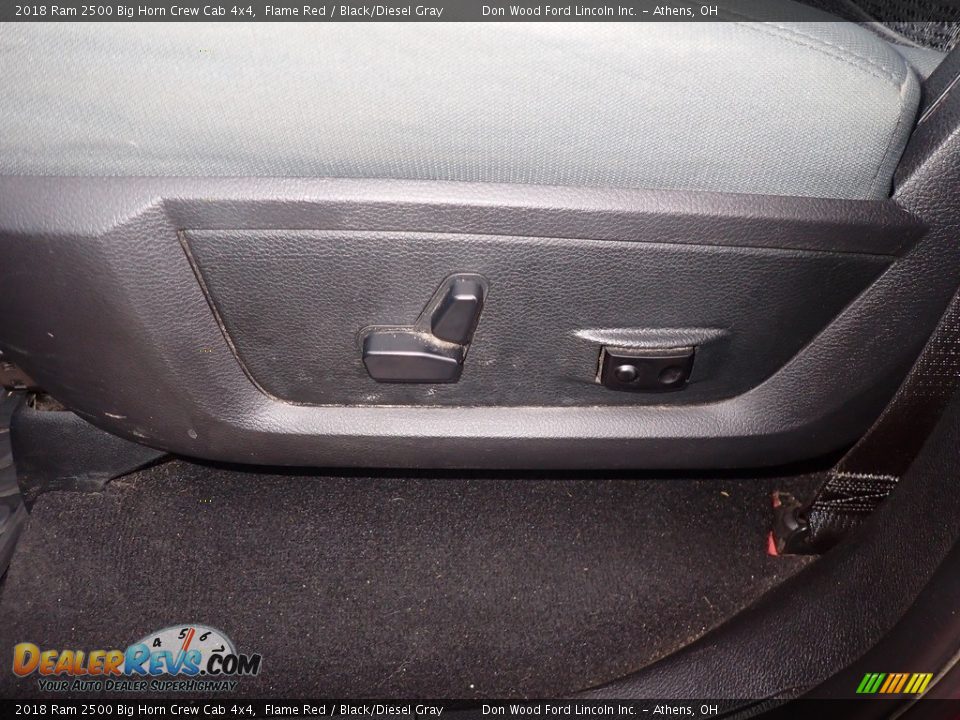 2018 Ram 2500 Big Horn Crew Cab 4x4 Flame Red / Black/Diesel Gray Photo #24