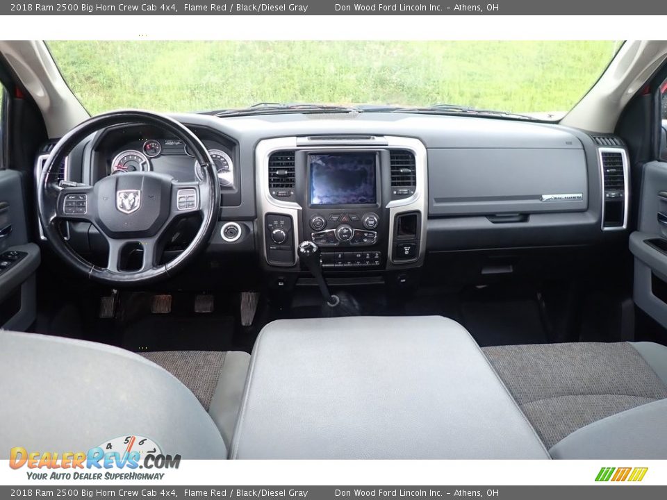 2018 Ram 2500 Big Horn Crew Cab 4x4 Flame Red / Black/Diesel Gray Photo #25