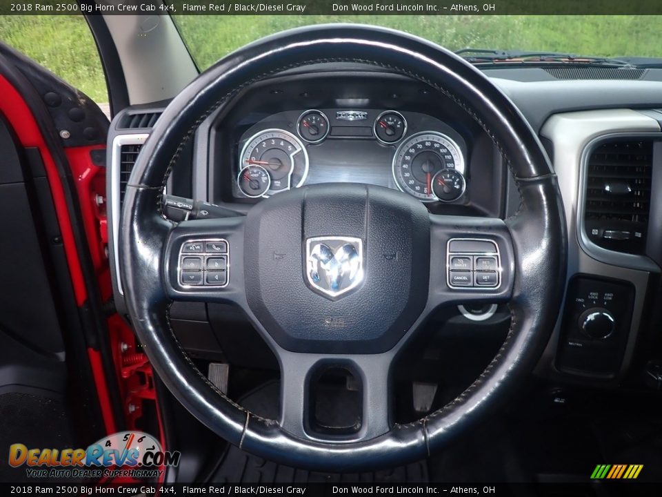 2018 Ram 2500 Big Horn Crew Cab 4x4 Flame Red / Black/Diesel Gray Photo #28