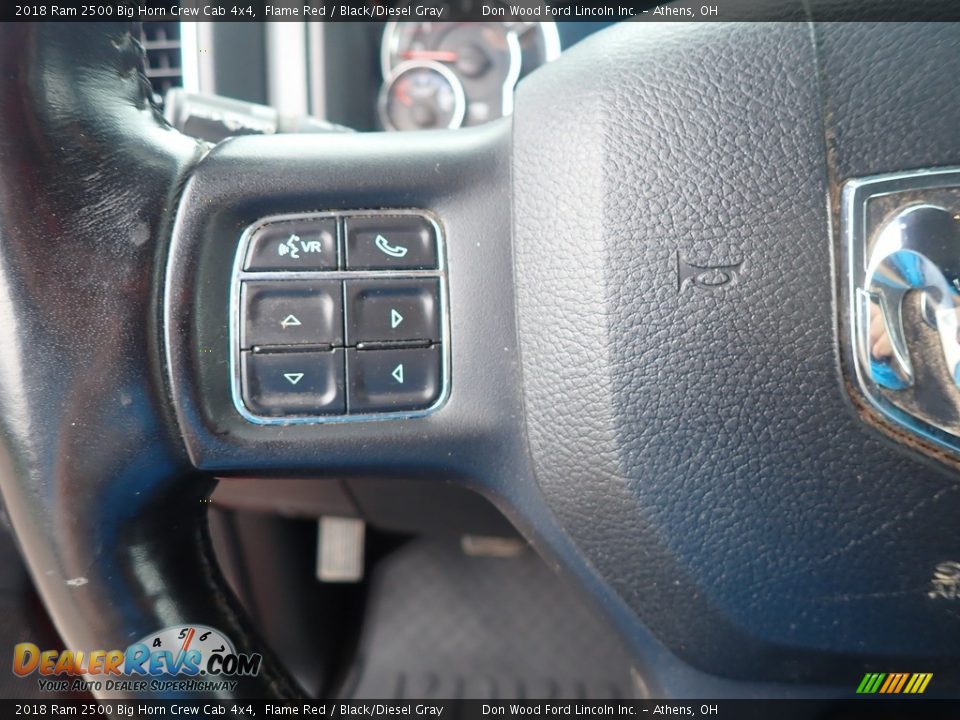 2018 Ram 2500 Big Horn Crew Cab 4x4 Flame Red / Black/Diesel Gray Photo #30