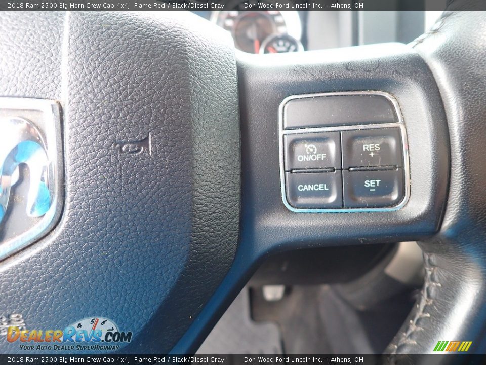 2018 Ram 2500 Big Horn Crew Cab 4x4 Flame Red / Black/Diesel Gray Photo #31