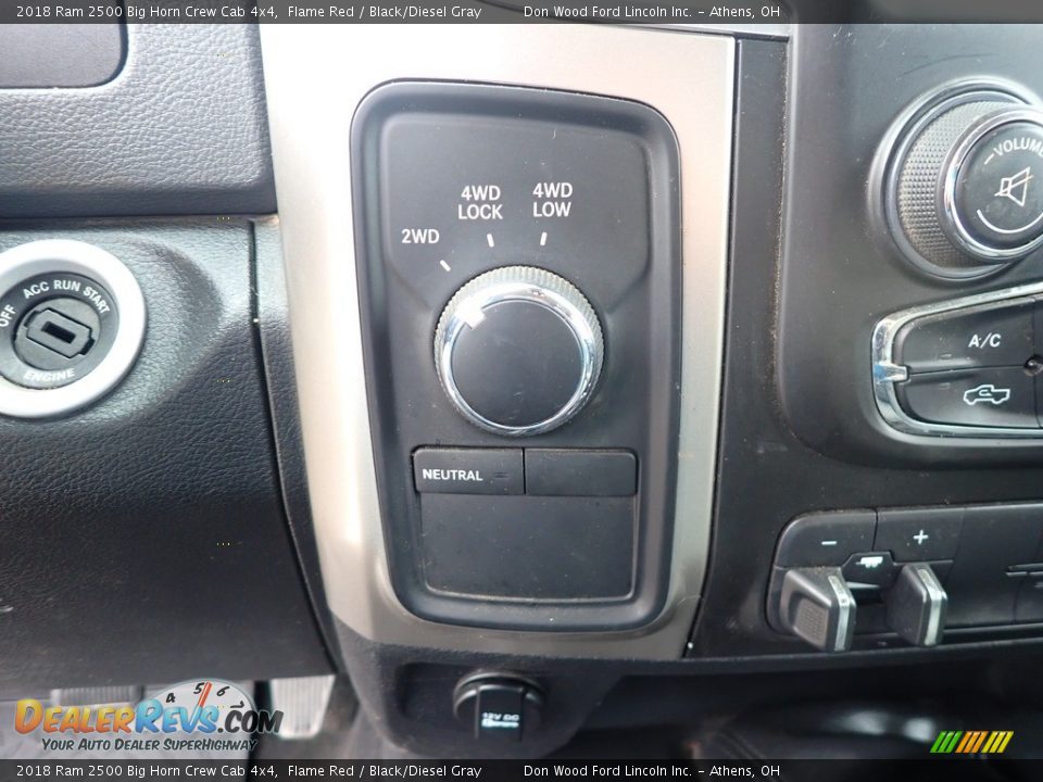 2018 Ram 2500 Big Horn Crew Cab 4x4 Flame Red / Black/Diesel Gray Photo #33