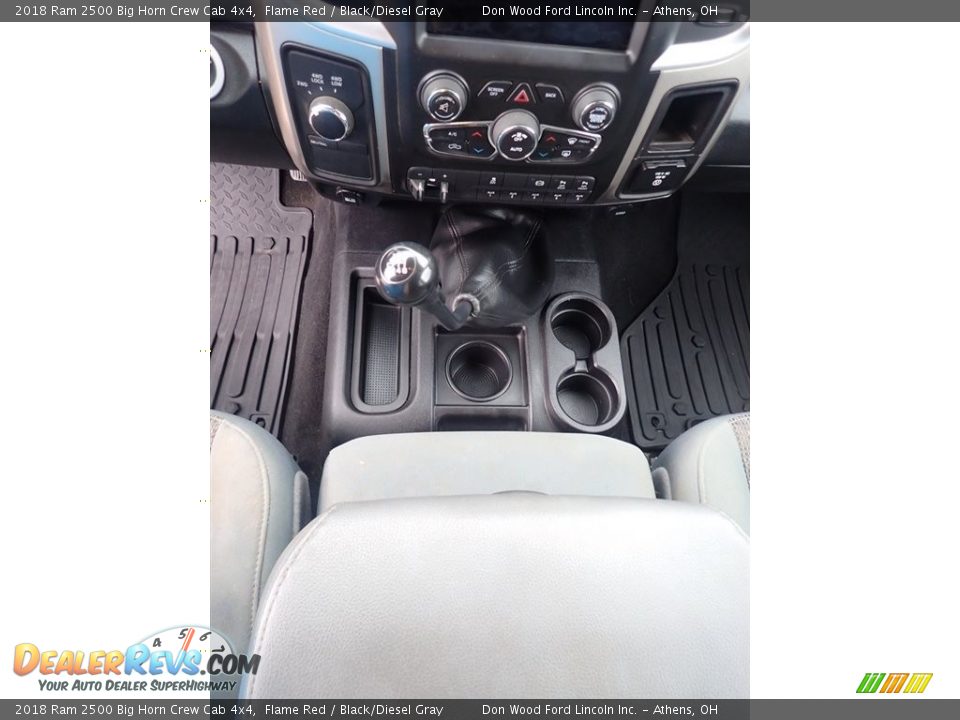 2018 Ram 2500 Big Horn Crew Cab 4x4 Flame Red / Black/Diesel Gray Photo #35
