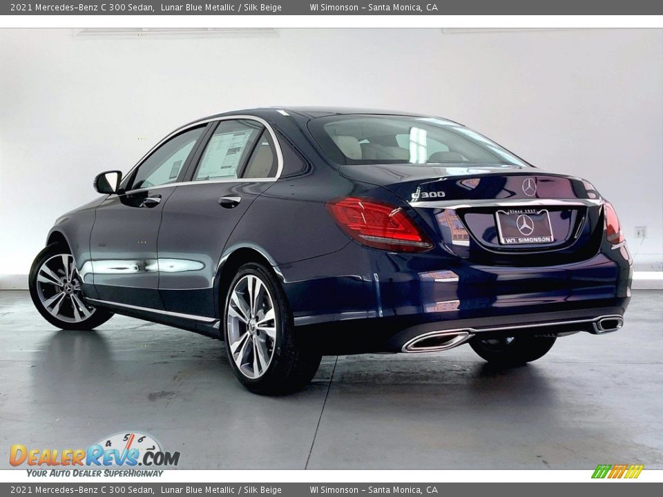 2021 Mercedes-Benz C 300 Sedan Lunar Blue Metallic / Silk Beige Photo #2