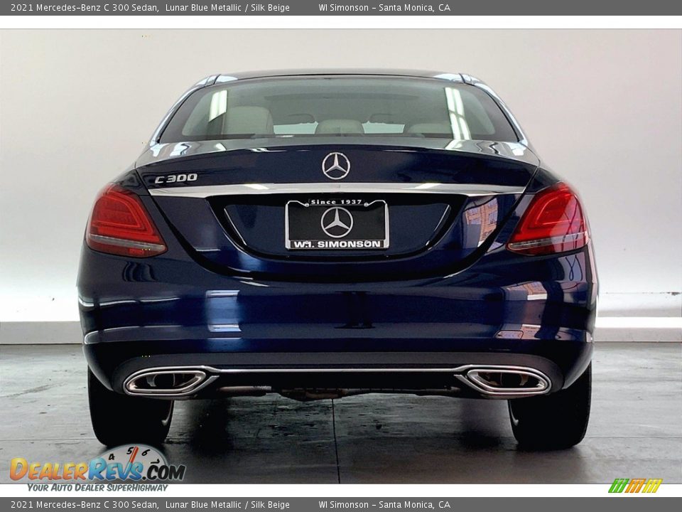 2021 Mercedes-Benz C 300 Sedan Lunar Blue Metallic / Silk Beige Photo #3