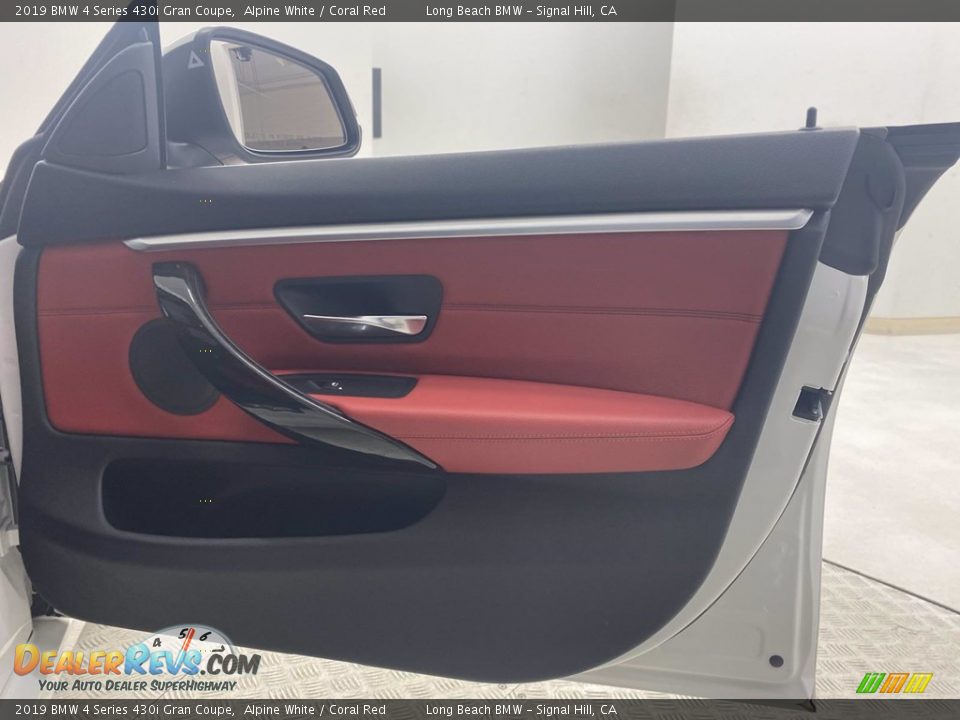 2019 BMW 4 Series 430i Gran Coupe Alpine White / Coral Red Photo #32