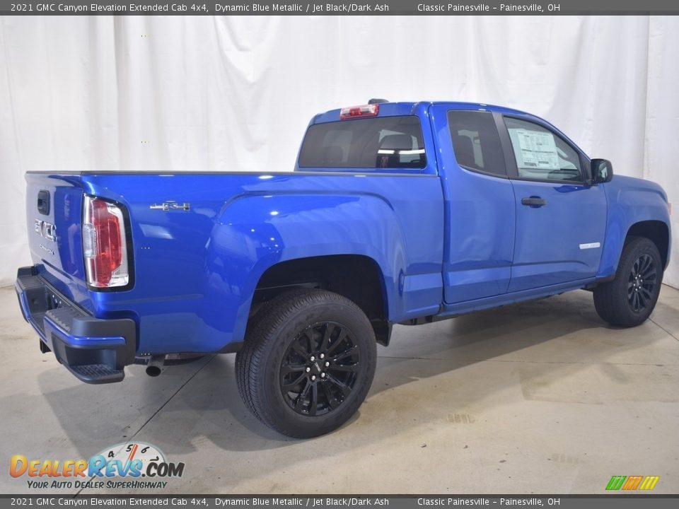 2021 GMC Canyon Elevation Extended Cab 4x4 Dynamic Blue Metallic / Jet Black/Dark Ash Photo #2