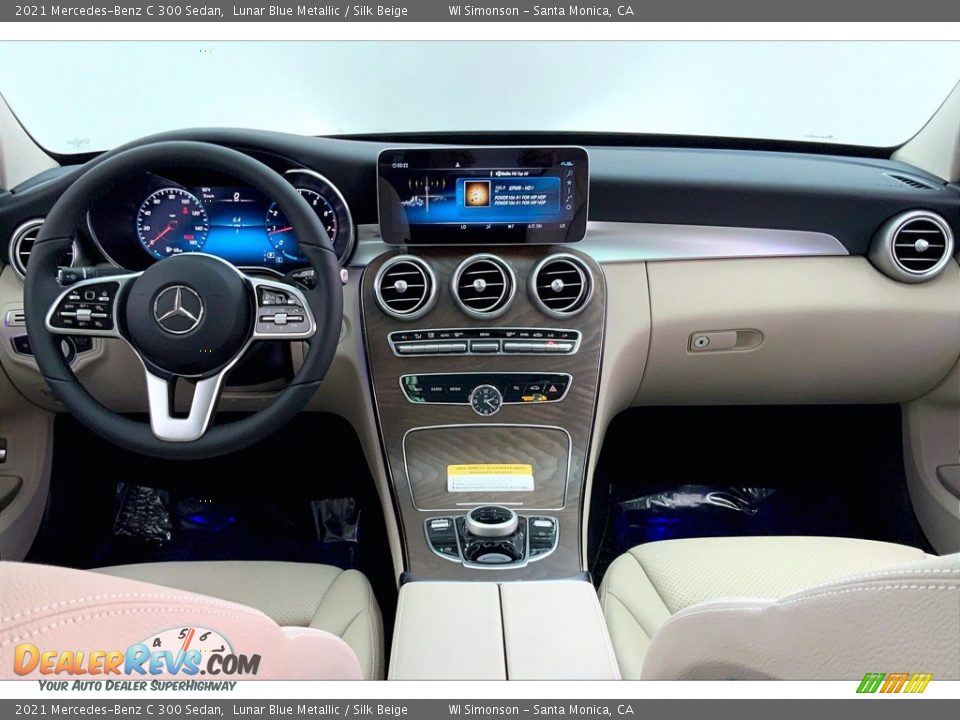 2021 Mercedes-Benz C 300 Sedan Lunar Blue Metallic / Silk Beige Photo #6