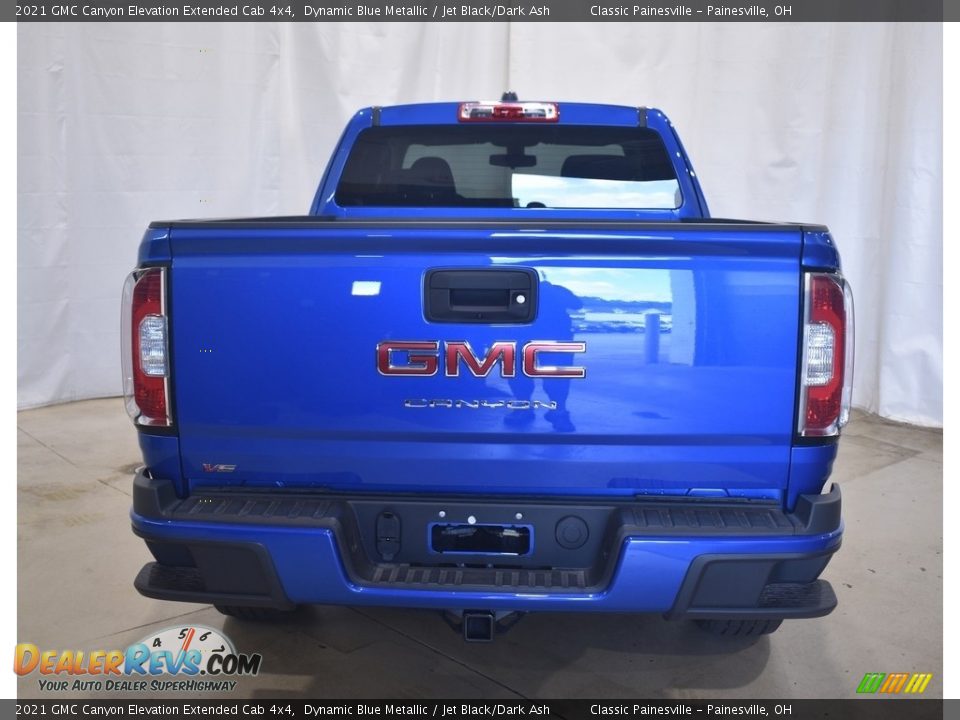 2021 GMC Canyon Elevation Extended Cab 4x4 Dynamic Blue Metallic / Jet Black/Dark Ash Photo #3