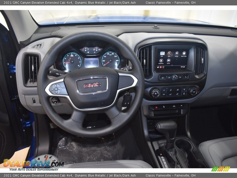 2021 GMC Canyon Elevation Extended Cab 4x4 Dynamic Blue Metallic / Jet Black/Dark Ash Photo #8