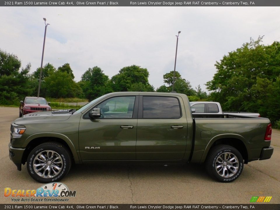 Olive Green Pearl 2021 Ram 1500 Laramie Crew Cab 4x4 Photo #9