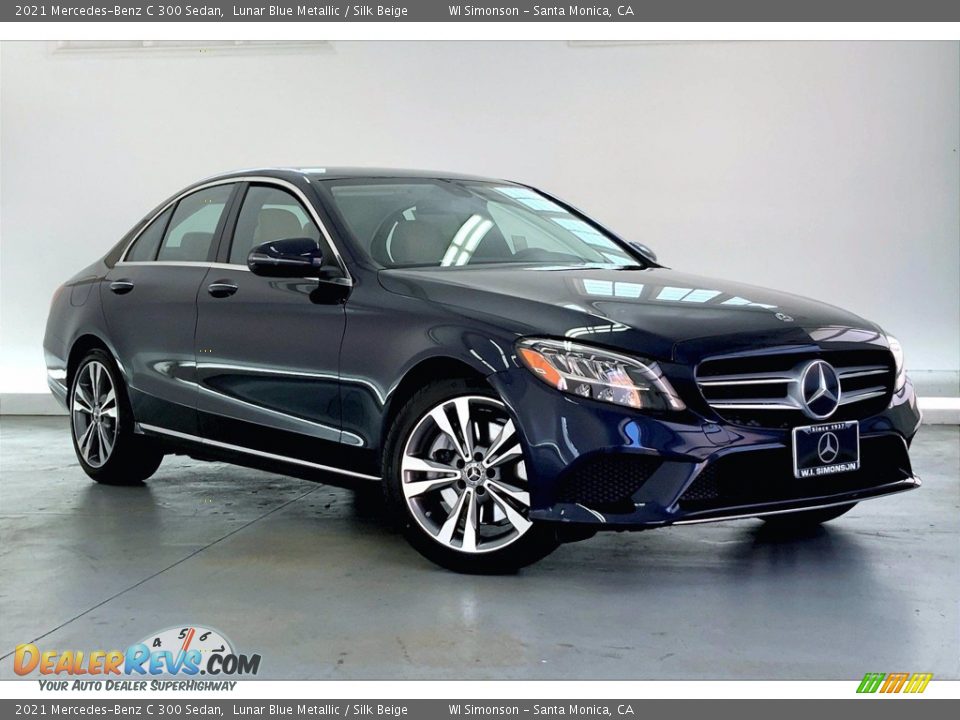 2021 Mercedes-Benz C 300 Sedan Lunar Blue Metallic / Silk Beige Photo #12