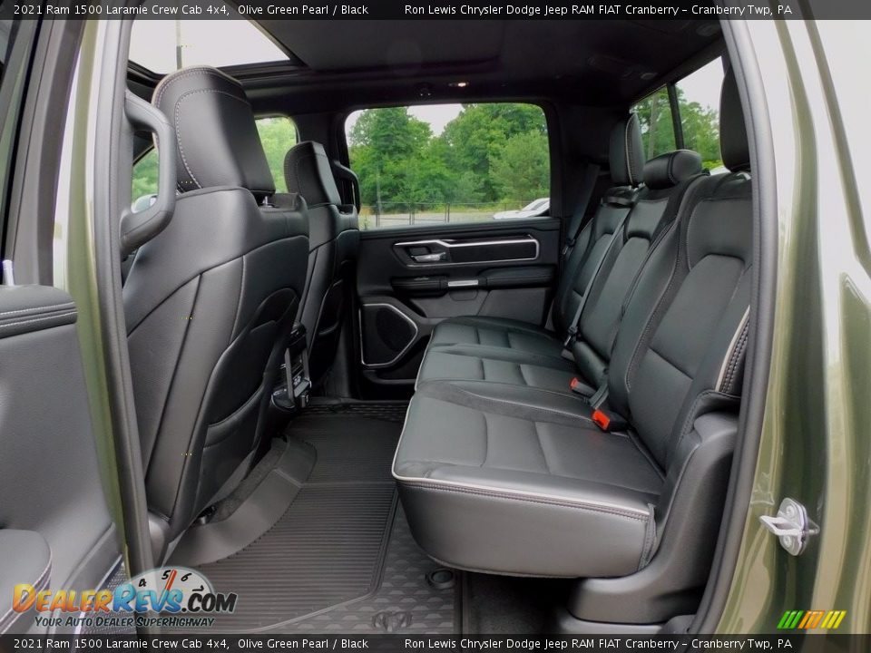 Rear Seat of 2021 Ram 1500 Laramie Crew Cab 4x4 Photo #12