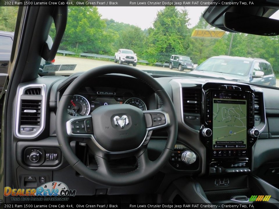 Dashboard of 2021 Ram 1500 Laramie Crew Cab 4x4 Photo #13
