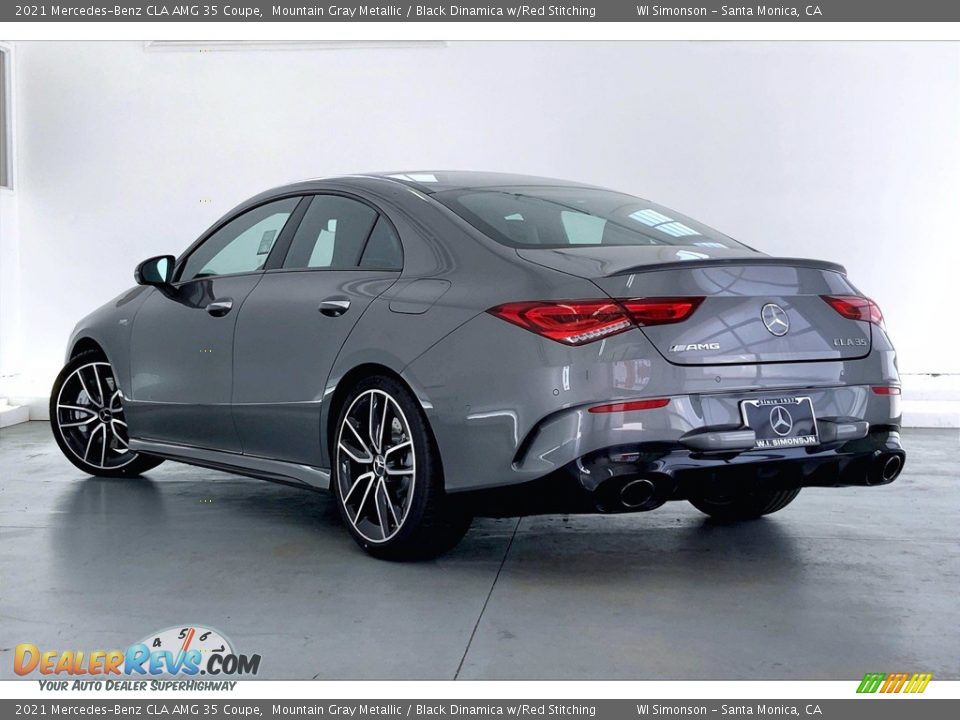 2021 Mercedes-Benz CLA AMG 35 Coupe Mountain Gray Metallic / Black Dinamica w/Red Stitching Photo #2