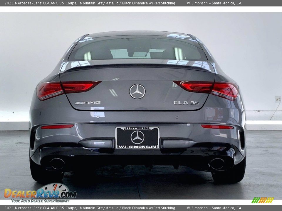 2021 Mercedes-Benz CLA AMG 35 Coupe Mountain Gray Metallic / Black Dinamica w/Red Stitching Photo #3
