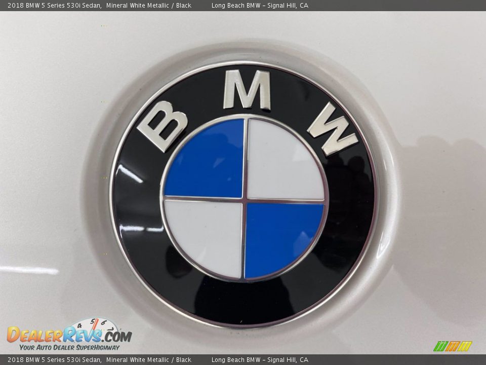 2018 BMW 5 Series 530i Sedan Mineral White Metallic / Black Photo #8